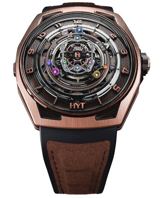 Review Replica HYT Conical Tourbillon Infinity Sapphires H03131-A watch - Click Image to Close